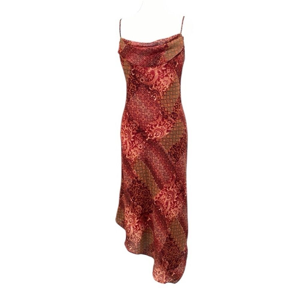 Vintage Breakin' Loose Y2K Draped Collar Asymmetric Boho Midi Maxi Dress 5 / 6
